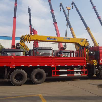 園林綠化行業用直臂隨車吊_陜汽徐工12噸隨車吊_德龍M3000隨車起重機制造商