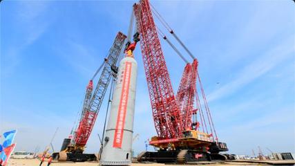 100臺三一汽車起重機集中交付,近三分之一為新能源產品