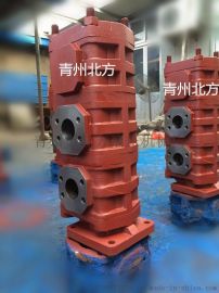 青州北方液壓機械廠生產徐工qy25e吊車三聯泵cbkp80 63 32型號價格產地
